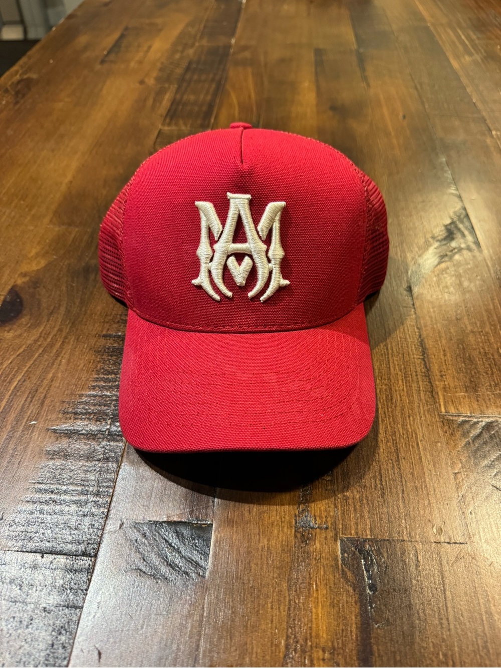 Amiri Red Trucker Cap